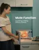 Retro Small Microwave Oven With Compact Size, 9 Preset Menus, Position-Memory Turntable, Mute Function, Countertop Micro 5
