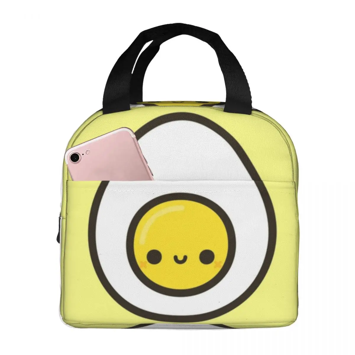 

Yummy Egg Thermal Insulated Lunch Bag Insulated bento bag Meal Container Food Storage Bags cooler Tote Lunch Box Picnic Pupil