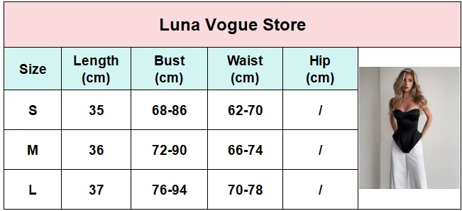 Sexy Fishbone Strapless Short Top Lady, Women Vacation Party Tops - Uniqwear