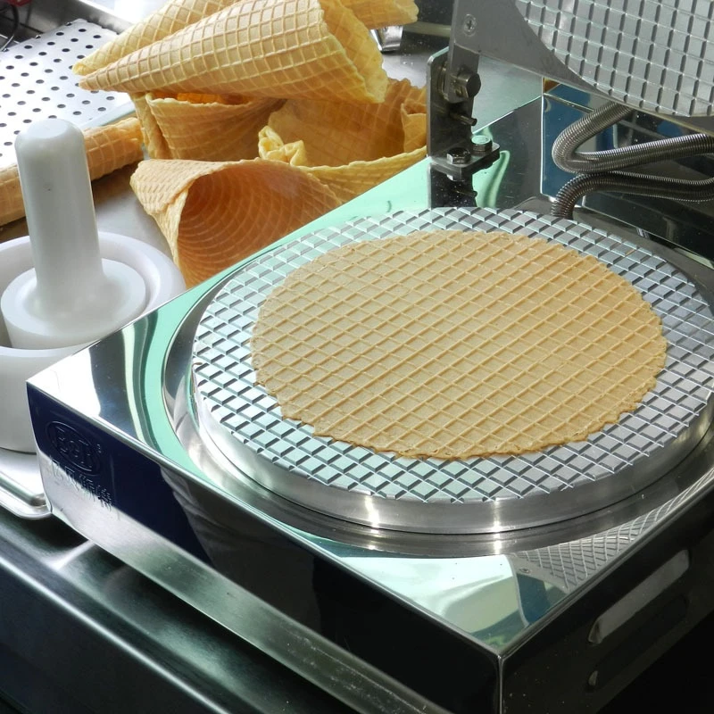 Commercial Ice-cream Crust Machine 220V Crisp Machine Egg Cone Egg Roll Grilled Shrimp Slices Cone