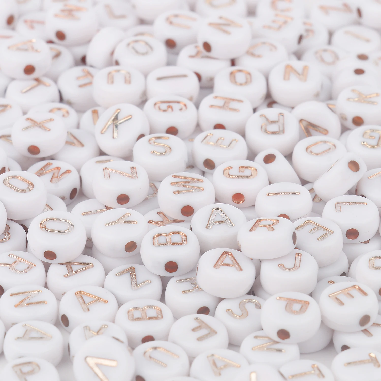 Vibrant Alphabet Acrylic Beads