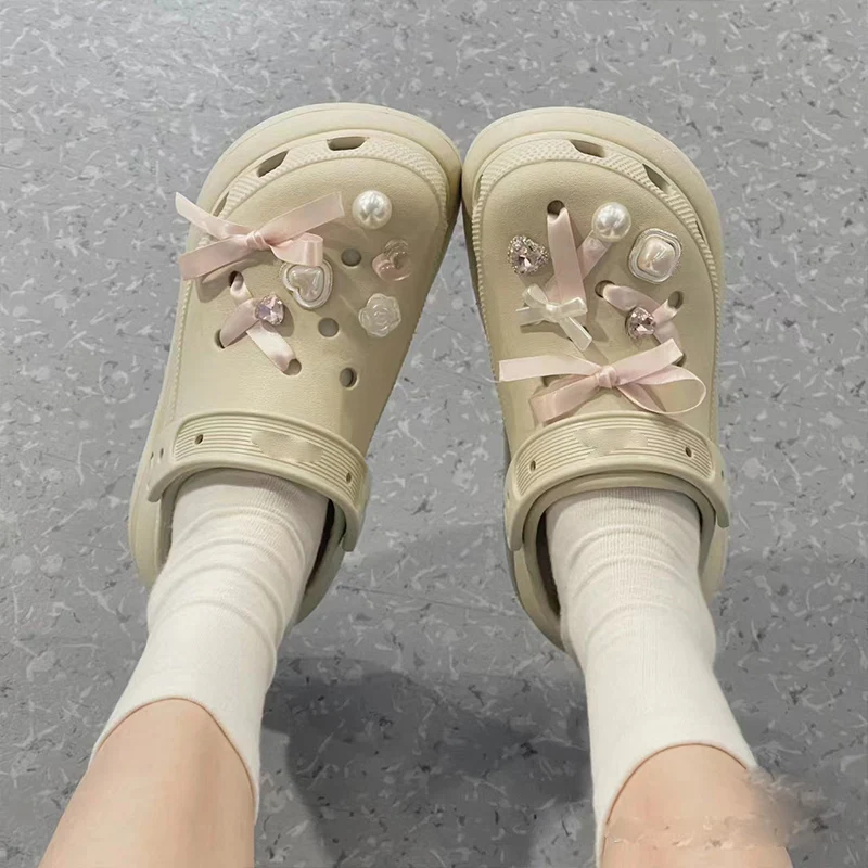 CROPorousShoesGirlsSummerandAutumnPuffPlatformSoftBottomNon