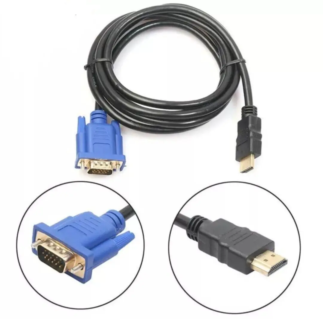 Cable De Hdmi A Dvi Macho/macho 24+1 Pines 2 Metros Negro Para Pc