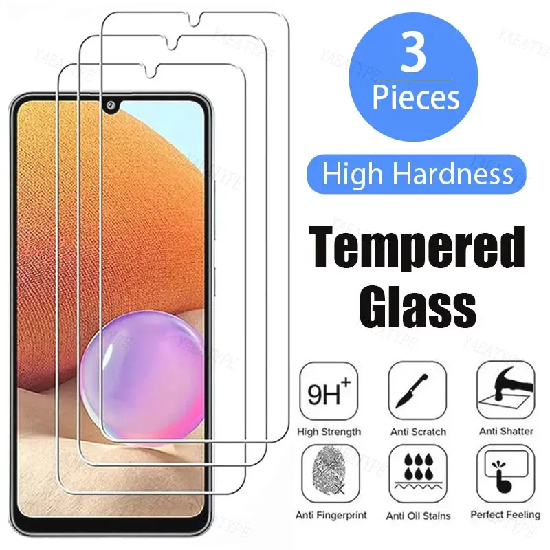 

3PCS Protective Glass For Samsung Galaxy A02 A12 A22 A32 A42 A52 A72 M02 M12 M32 M42 M62 Screen Protector F02S F12 F52 F62 Film