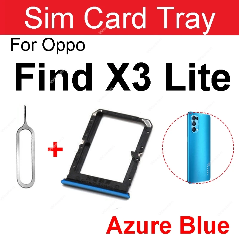 SIM Card Tray For OPPO Find X X2 X3 Pro X3 X2 Lite Sim Card Slot