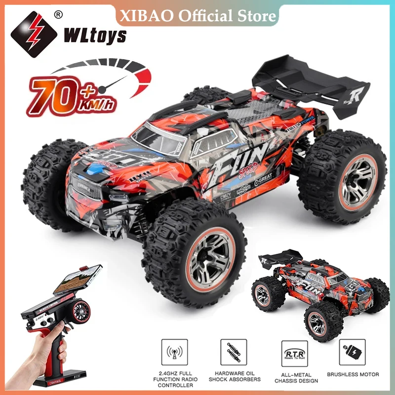 

WLtoys 184008 70KM/H 4WD RC Car Professional Monster Truck High Speed Drift Racing Remote Control Cars Children's Toys for Boys