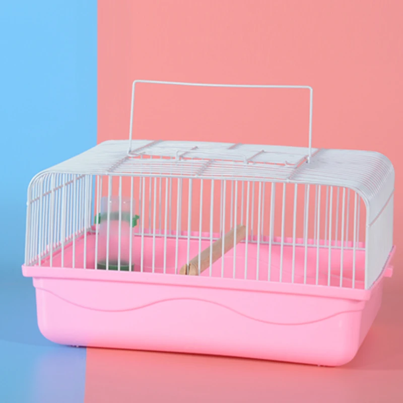 Hut Feeder Nest Bird Cages Decoration Small Backpack Outdoor Bird Cages Toys Breeding Box Jaula Pajaro Pet Products RR50BN