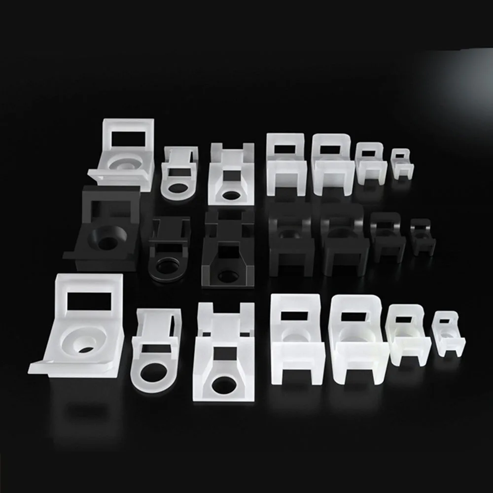 Cable Organizer Saddle Cable tie mount Wire base holder Fixing Clamp Screw Hole mounter HC-1 HC-2 management mounts