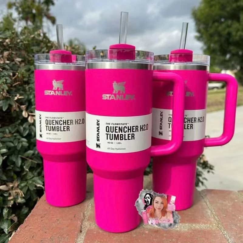 30Oz/40Oz Stanley Adventure Quencher H2.0 Bicchiere Con Manico Tazza Da Auto Isolata Sottovuoto In Acciaio Inossidabile Tazza Da Viaggio Ghiacciata Te