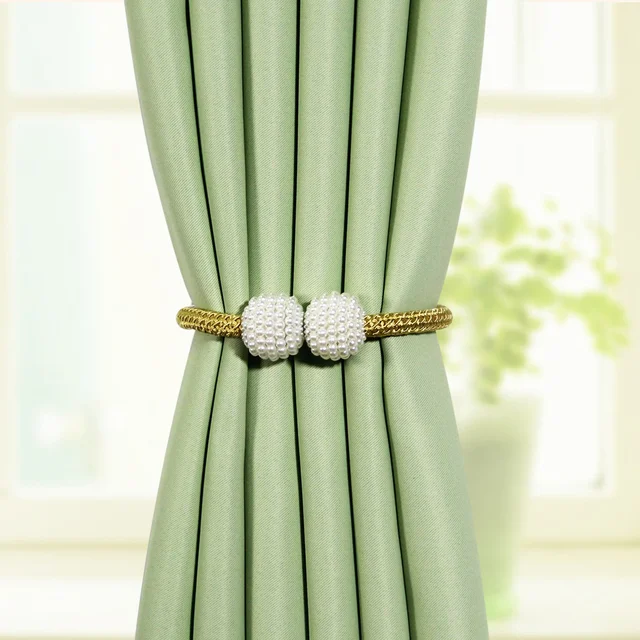 1Pc Magnets Curtains Clamps Curtain Holder Pompom Tieback Magnetic Clips Hanging Balls Tie Back Home Decoration Accessories 3