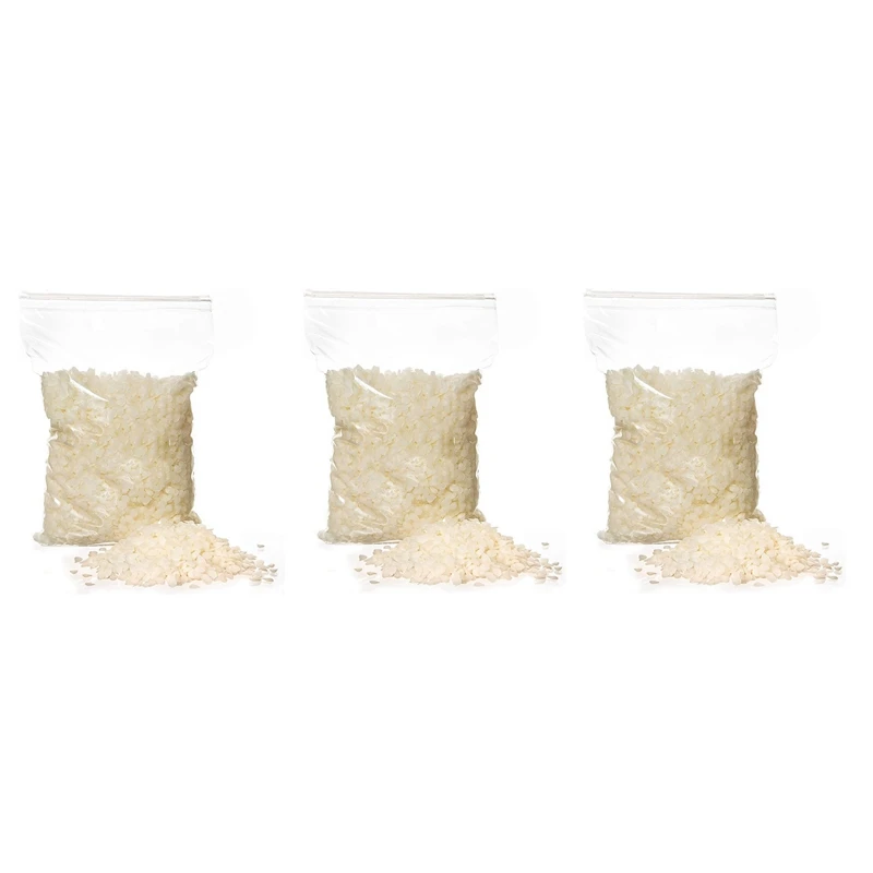 

3X White Beeswax Pellets For Candle Making , Easy Melt Beeswax Pastilles For DIY Candles, (1 LB)