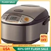 QWZojirushi NS-TSC10 5-1/2-Cup (Uncooked) Micom Rice Cooker and Warmer,1.0-Liter,Stainless Brown 1