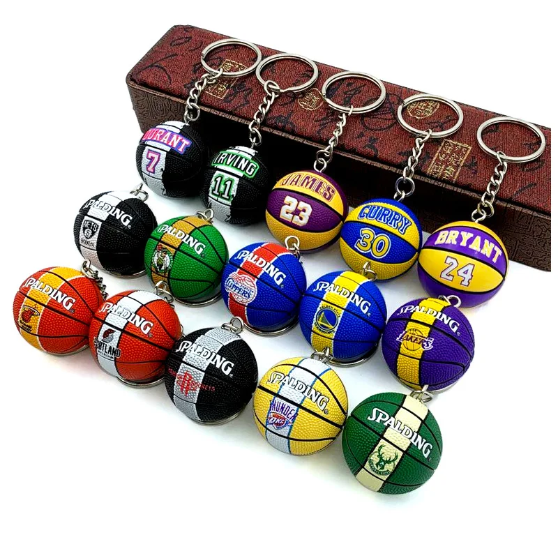 

Delicate 3D mini key chain simulating interesting basketball key ring DIY finger skateboard accessory gift
