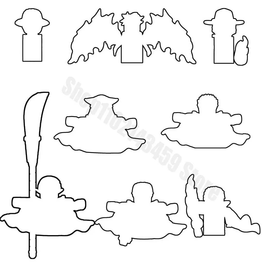 

XH конструктор X0352 X2030 ~ X2037 X0353 X2038 ~ X2045 аниме мультфильм ТВ кирпичи куклы мини Экшн-игрушки Фигурки конструктор Сборка игрушки