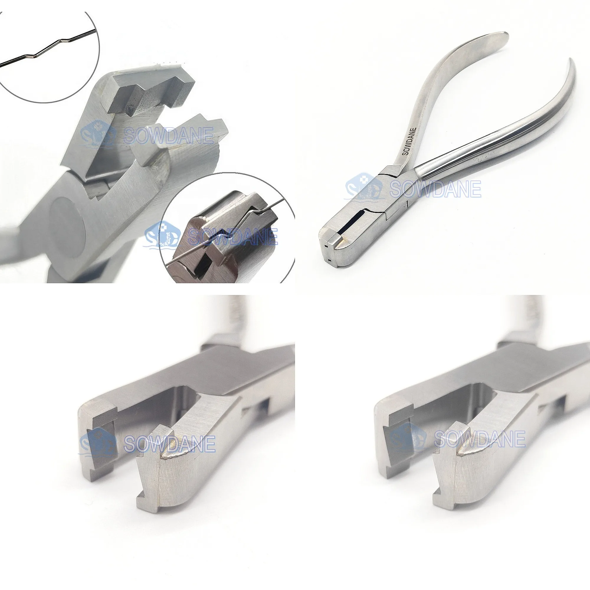 Pince à plier orthodontique en Z en acier inoxydable, outil de laboratoire pour la pliage des fils orthodontiques 1