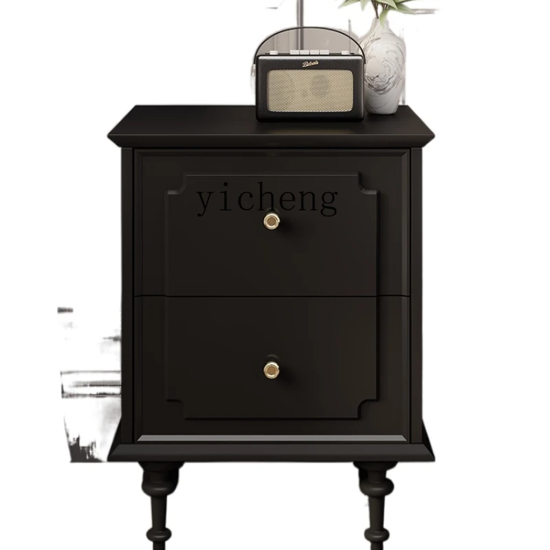 

XL Retro Bedside Table Bedroom Bedside Locker Narrow 40cm Storage Cabinet