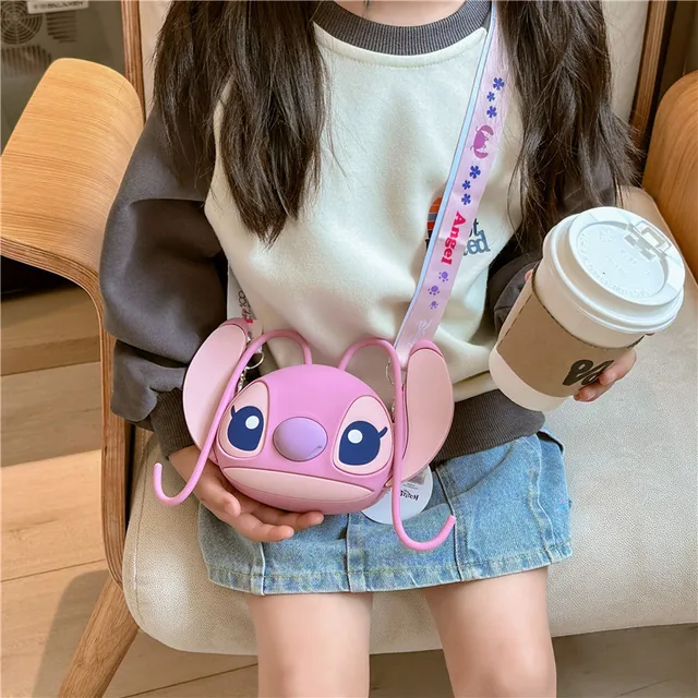 Disney Stitch Crossbody Bag Anime Cartoon Lilo & Stitch Angel Girls  Children's Shoulder Bag Messenger Bag Gift