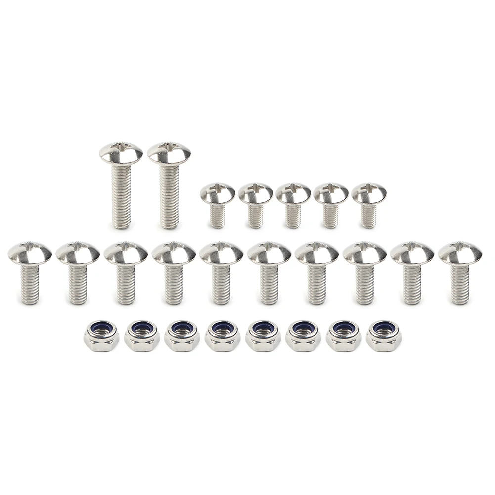 25Pcs For Yamaha Banshee Motorcycle Fender Bolts Screw Nut Mount Kit Plastics Hardware