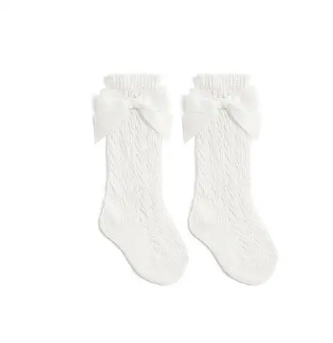 White Bow socks