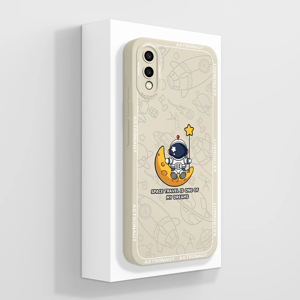 Lovely Astronaut Girl Liquid Durable Phone Case Shell