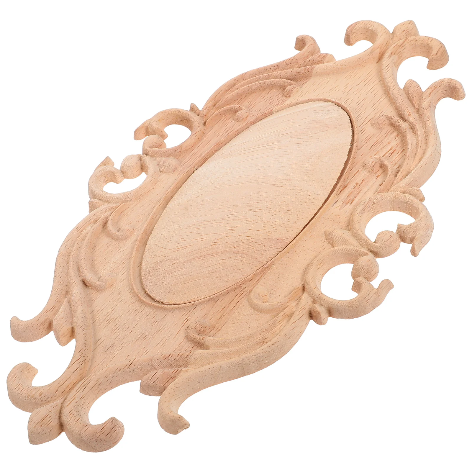 

Retro Decor Wood Carving Decoration Wooden Carved Onlay Appliques Cabinet Unfinished