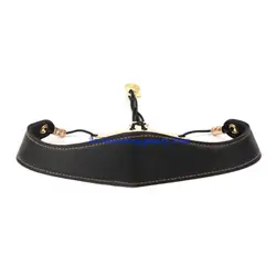 Adjustable Leather Padded Saxophone Neck Strap Sling