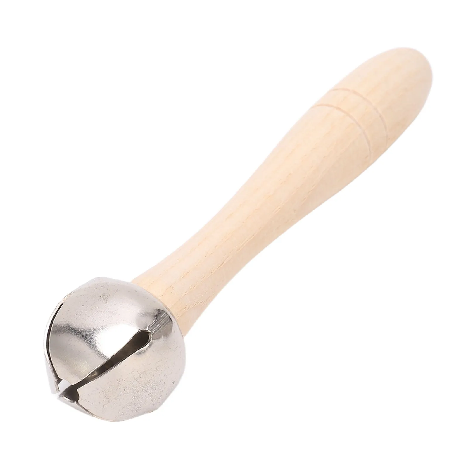 Wooden Jingle Hand Round Wood Crisp Sound Ergonomic Orff Jingle Stick Shaker for Developing Musical Talent