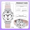 Hearkent English Talking Watch Fashion Nylon Strap Women Quartz Watch with  Alarm Clock Hourly Chime Voice Blind Wrist Watches 3