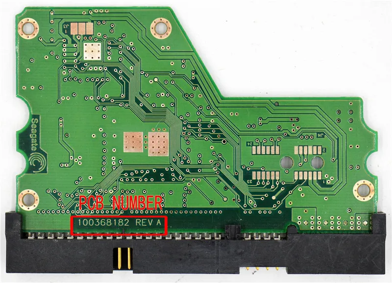 Placa de Circuito Impresso da Placa do Pwb de St3400633a 100368182 Rev a 100368184 para a Recuperação de Dados de Seagate 3.5 Sata Hdd - Imagem 2