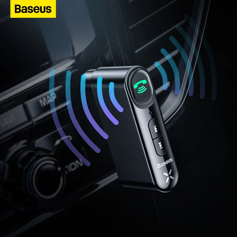 Baseus Car Aux Bluetooth Adapter Receiver 3.5MM Jack Bluetooth 5.0