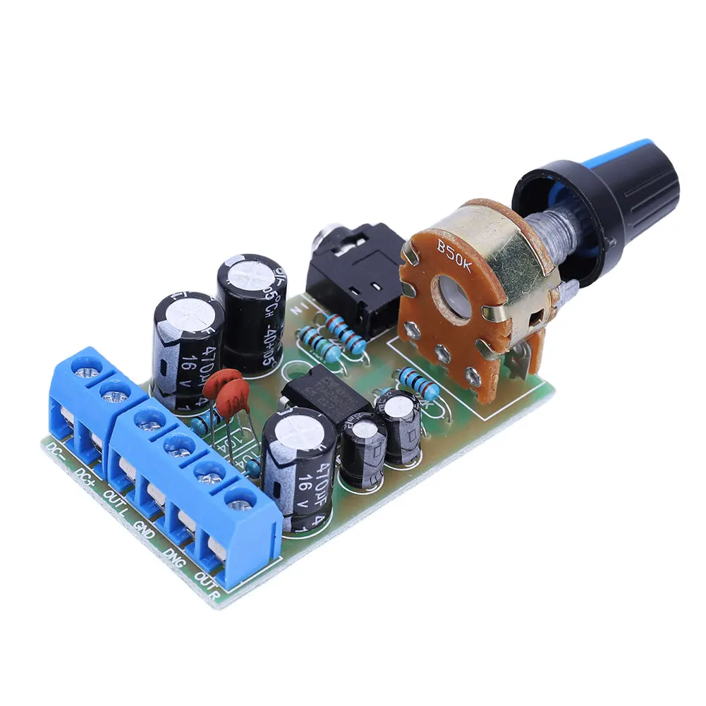 TDA2822M Stereo Audio Power Amplifier Board DC1.8-12V 2.0 Channel Handy Digital Power Amp Module Board for Arduino