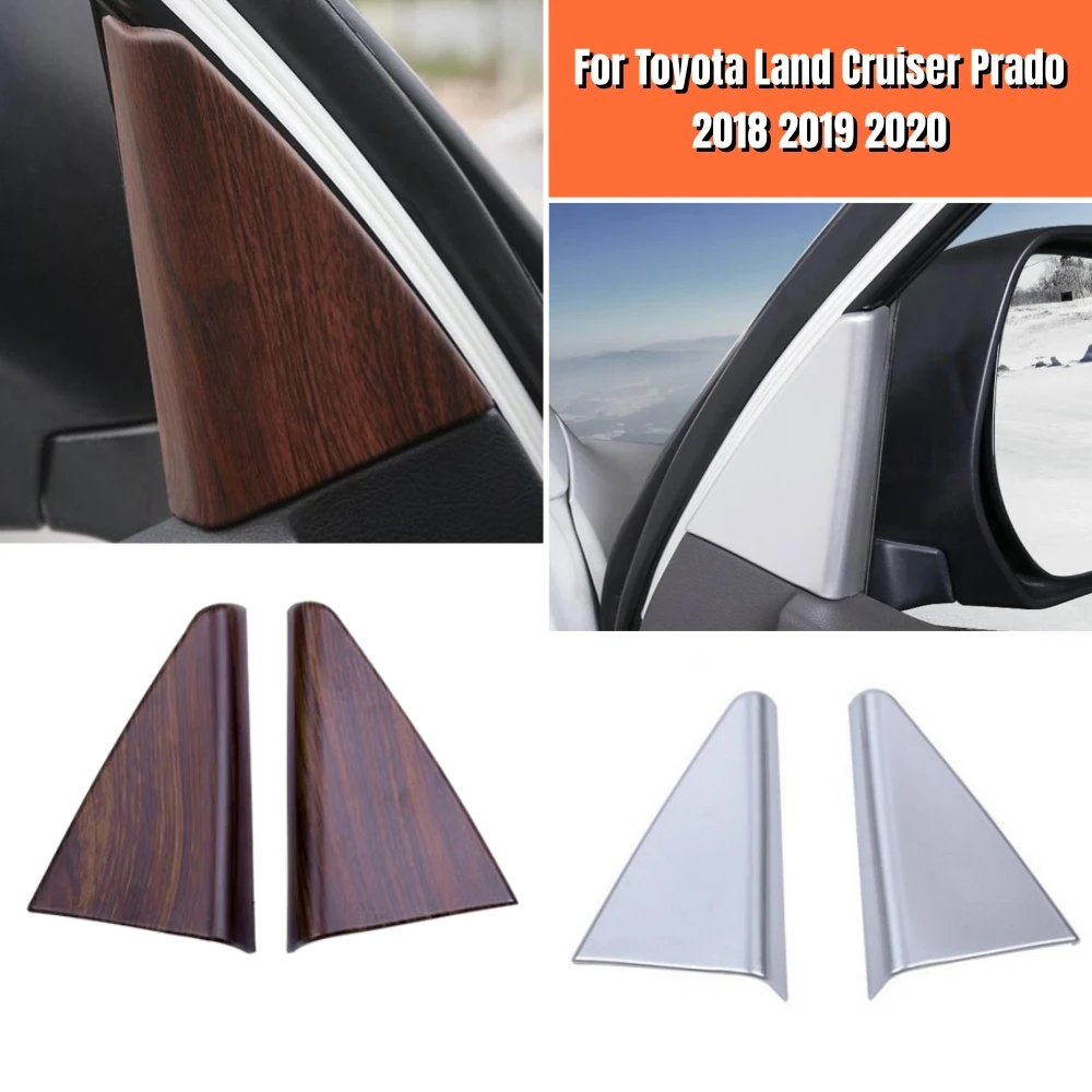 

For Toyota Land Cruiser Prado 150 2018 2019 2020 ABS interior Styling Accessories Car Inner Triangle A-pillar Cover Decoration