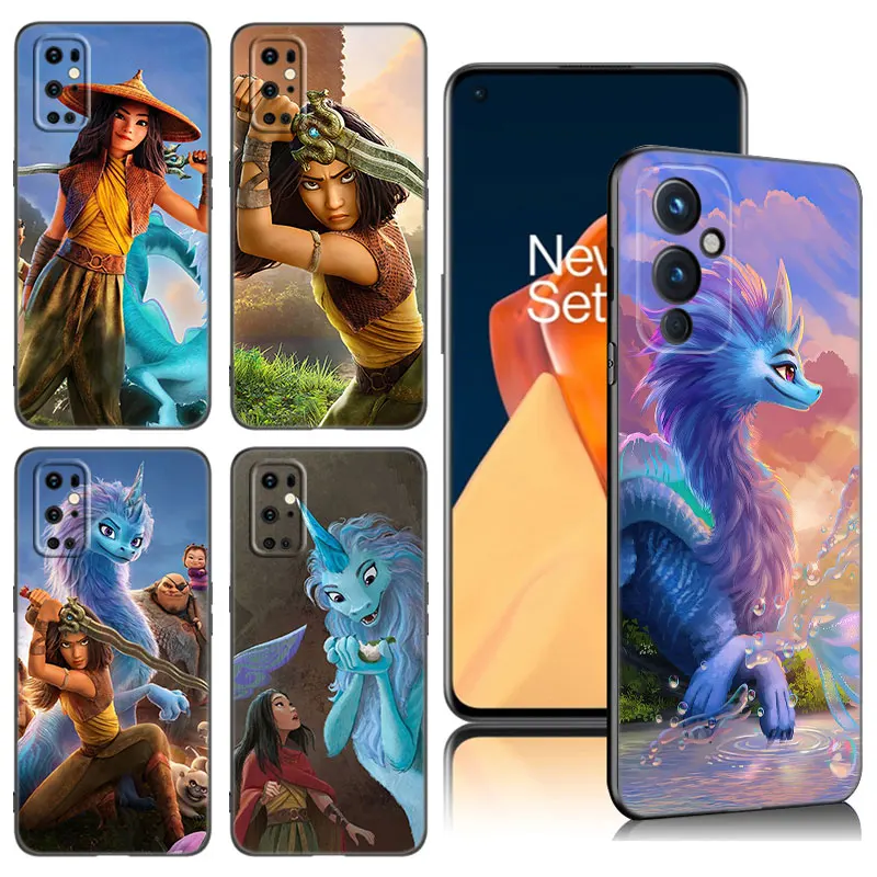 Raya E L'Ultima Custodia Per Telefono Dragon Per Oneplus 9 10 Ace 2V Pro 9Rt 10T 10R 11R Nord Ce 2 3 Lite N10 N20 N30 5G Cover Nera