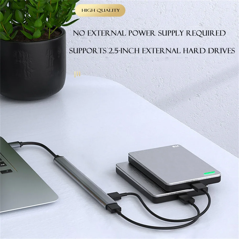 High-Speed 7-Port USB 3.0 Type C Hub Expander