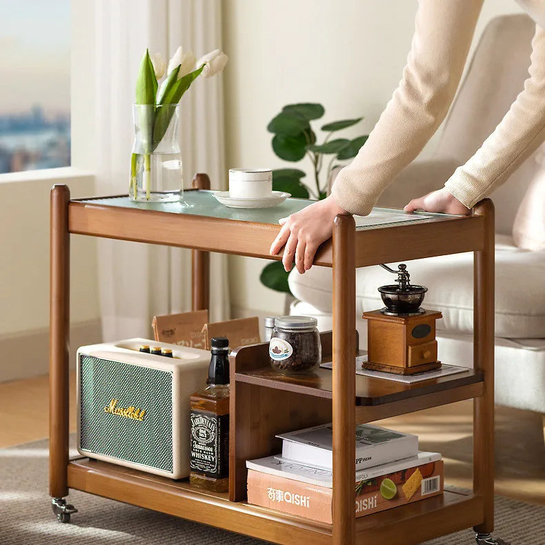 Bamboo Sofa Side Several Tea Table Removable Large Capacity Storage Shelf Living Room Balcony Coffee Table Afternoon Tea