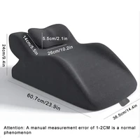Bed Multifunctional Ergonomic Wedge Pillow with New Prone Position for Reading, Unique Curved Design, with Washable Cover