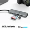 RSHTECH USB C Hub hdmi 4k 120hz 8K HDMI 10Gbps Data Transfer Speed 100W Power Delivery with SD/TF Reader USB-C Docking Station 6