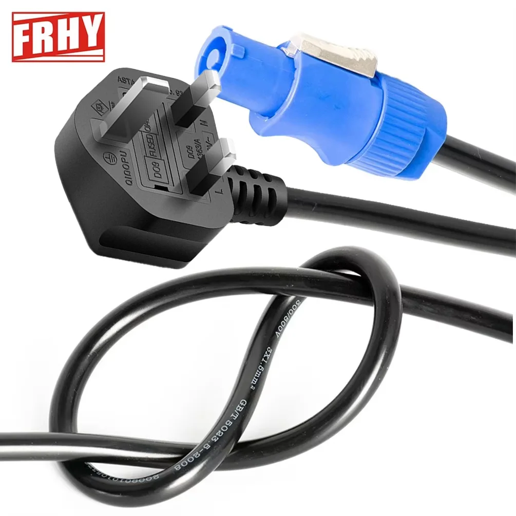 2X Powercon Plug 1.5M Black Stage Light Power Cable, 3 2X Powercon Plug 1.5M Black Stage Light Power Cable, 3