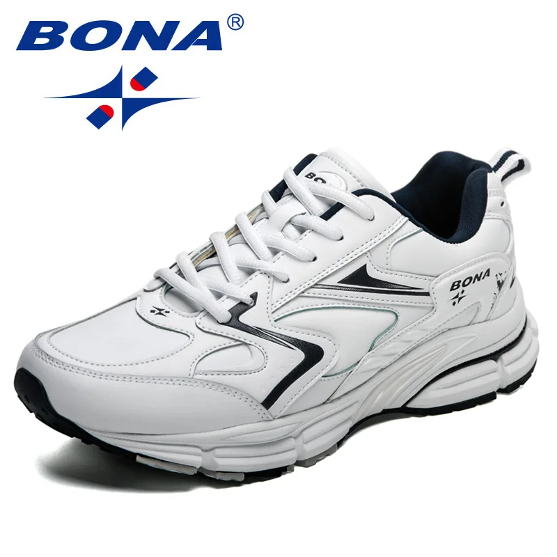 BONA New Designers Luxury Brand Trendy Sneakers Men Casual Shoes Breathable Outdoor Walking Footwear Man Leisure Comfy Shoe casual sneakers leather shoes leather sneakers
