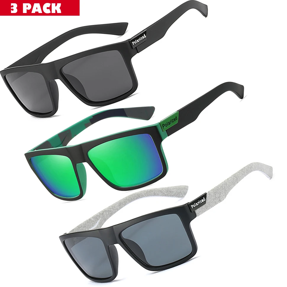 Cycling Sunglasses Square Outdoor 3-PACK