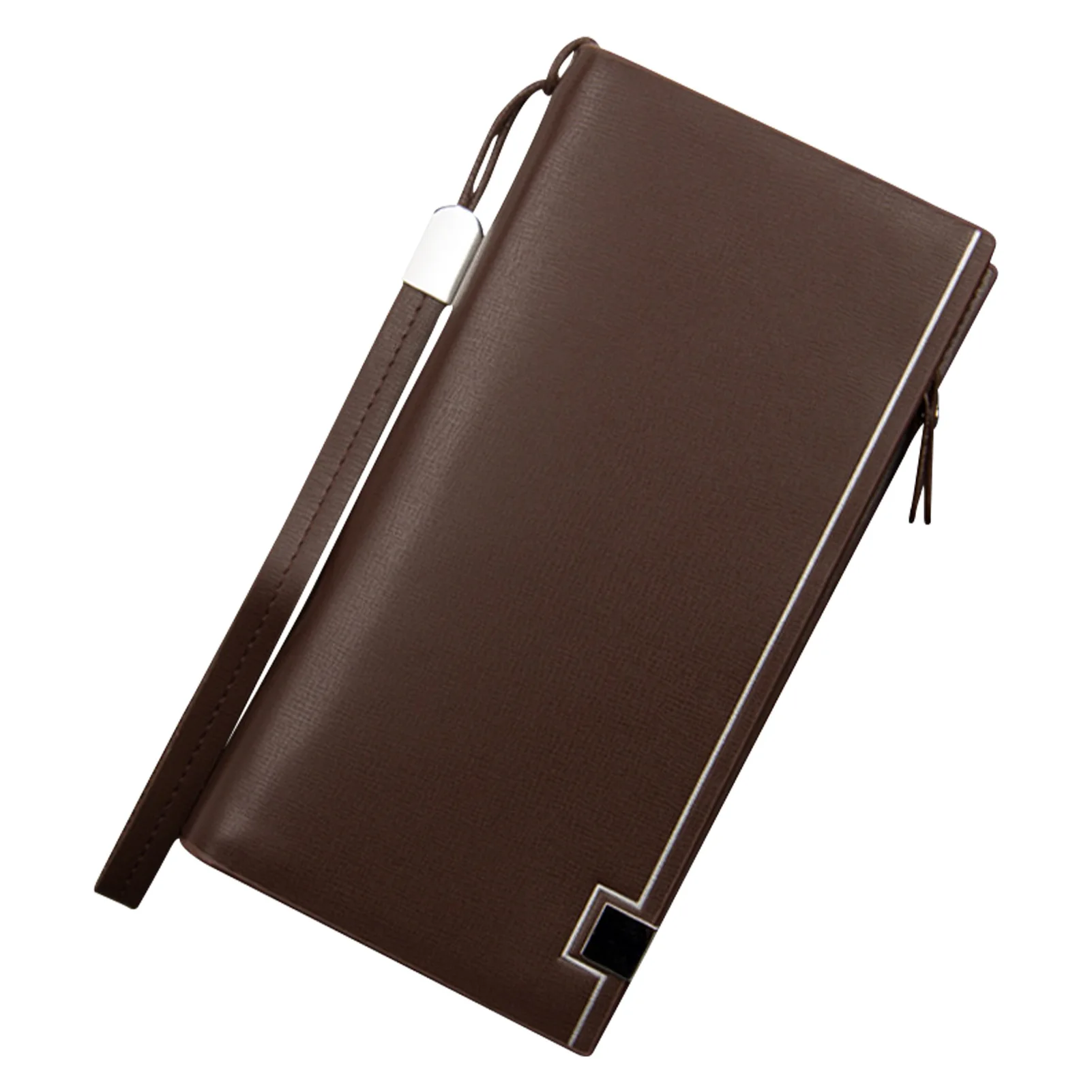 

Деловая длинная Сумочка для телефона, уличный дорожный Кошелек из искусственной кожи на молнии с ВМЕСТИТЕЛЬНЫМ держателем для карт, мужской клатч в полоску