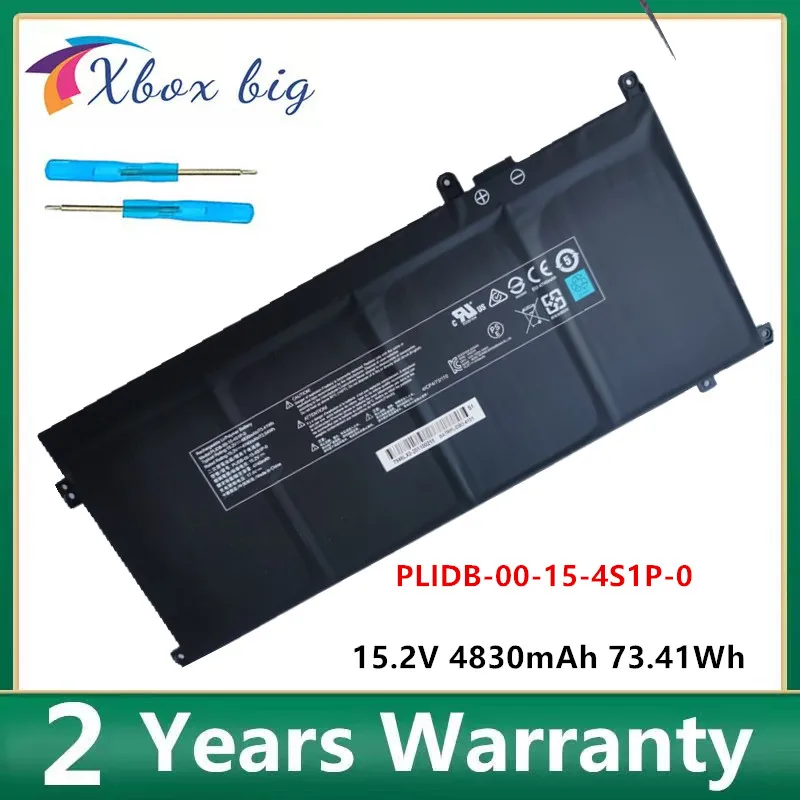PLIDB 00 15 4S1P 0 15.2V 4830mAh 73.41Wh Laptop Battery for Hasee Schenker Vision 15 Gaming