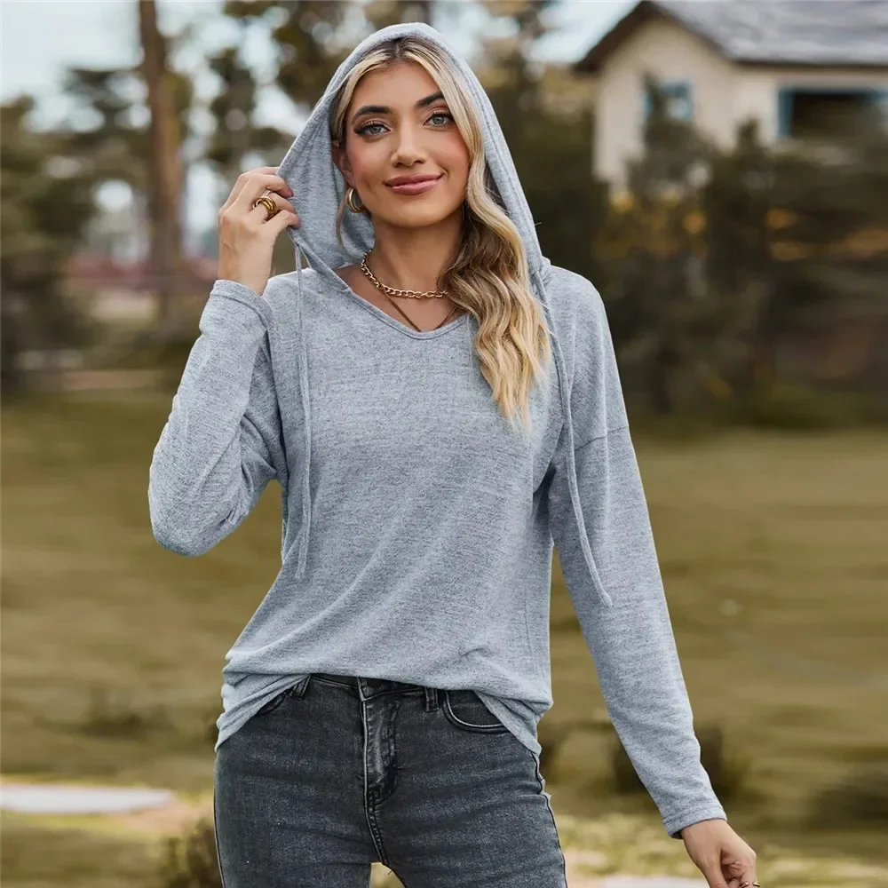 Woman Clothing Green Hoodie Sweatshirts Korean Popular Clothes Long Sleeve Women's Top Women Female Sweat-shirt Hooded Shirt