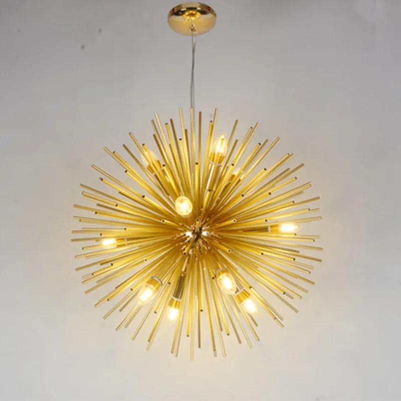 

Nordic LED Chandeliers Lighting Sputnik Pendant Lamp Fixture for Restaurant Home Decor Chihuly Aluminum Dandelion Modern NEW