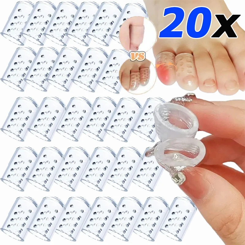 High Elastic Silicone Anti-Friction Toe Protector Prevents Blisters Transparent Toe Protection Cover Breathable Shoe Accessories