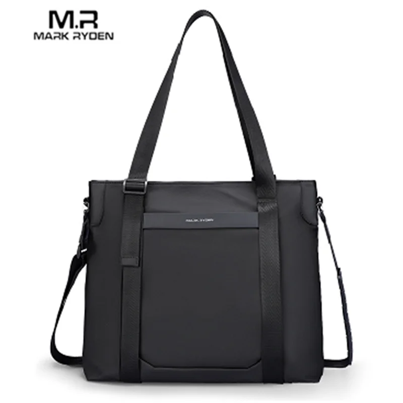 Leather Messenger Bag for Men Black Crossbody