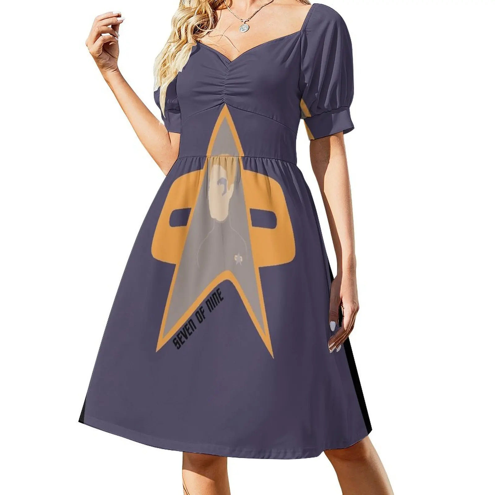 thumbnail image 1 of de 9 - Star trek Voyager Vestido de manga corta Vestidos de fiesta para mujer Vestido de manga larga Ropa de mujer vestidos para mujer, 1 of 7