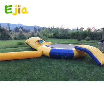 Commercial Inflatable Water Trampoline With Slide &Jump Bag &Tube Outdoor Inflatable Bounce Trampoline For Adult Kids Water Game