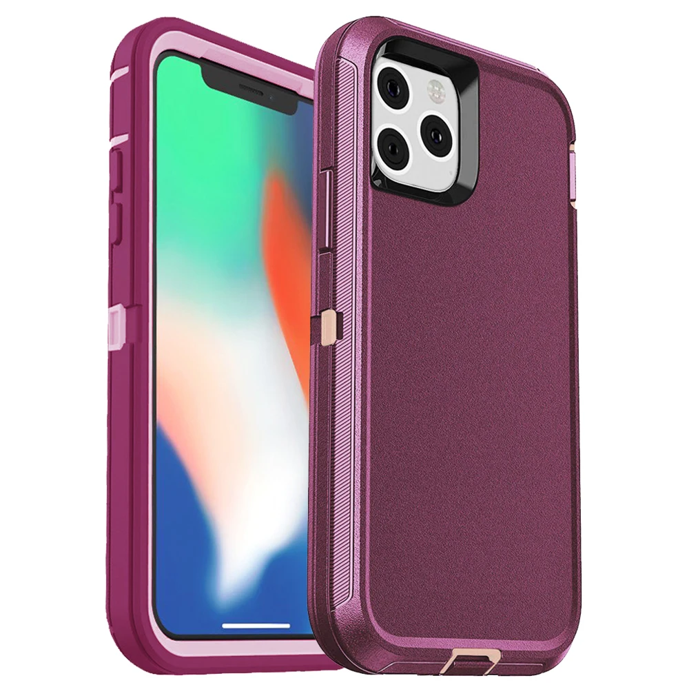 Triple Protection Shockproof & Heavy Duty Case with Belt Clip