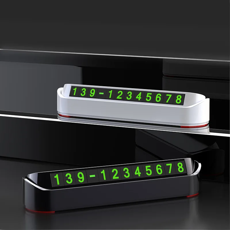 

Car phone number card can be hidden temporary parking card phone number parking station car accessories13x2.5cm car accessories